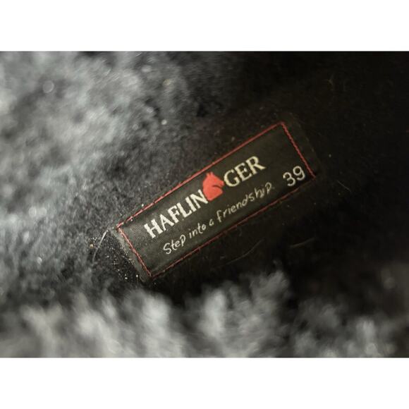 Haflinger Black Snow Bird Fur Lined Cork Comfort Slip On EU 39 Clogs US 8.5 - Picture 7 of 9